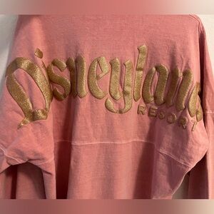Disneyland Resort Spirit Jersey Pink Gold size adult medium